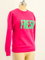 Fresh Graphic Magenta Sweatshirt T-shirt arcadeshops.com