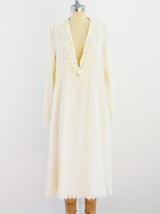 Giorgio di Sant'Angelo Ivory Cotton Dress Dress arcadeshops.com
