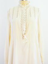 Giorgio di Sant'Angelo Ivory Cotton Dress Dress arcadeshops.com