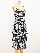 Louis Feraud Tiered Chiffon Dress Dress arcadeshops.com