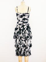 Louis Feraud Tiered Chiffon Dress Dress arcadeshops.com