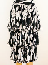 Louis Feraud Tiered Chiffon Dress Dress arcadeshops.com