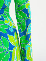 Lotus Printed Cotton Belted Caftan Dress arcadeshops.com