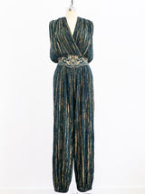 Lurex Stripe Cotton Gauze Jumpsuit Jumpsuit arcadeshops.com