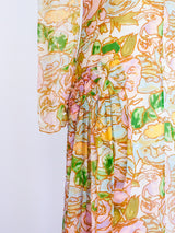 Holly's Harp Floral Silk Chiffon Dress Dress arcadeshops.com