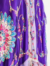 Embroidered Silk Sequined Caftan Dress arcadeshops.com