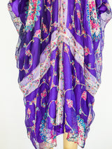 Embroidered Silk Sequined Caftan Dress arcadeshops.com