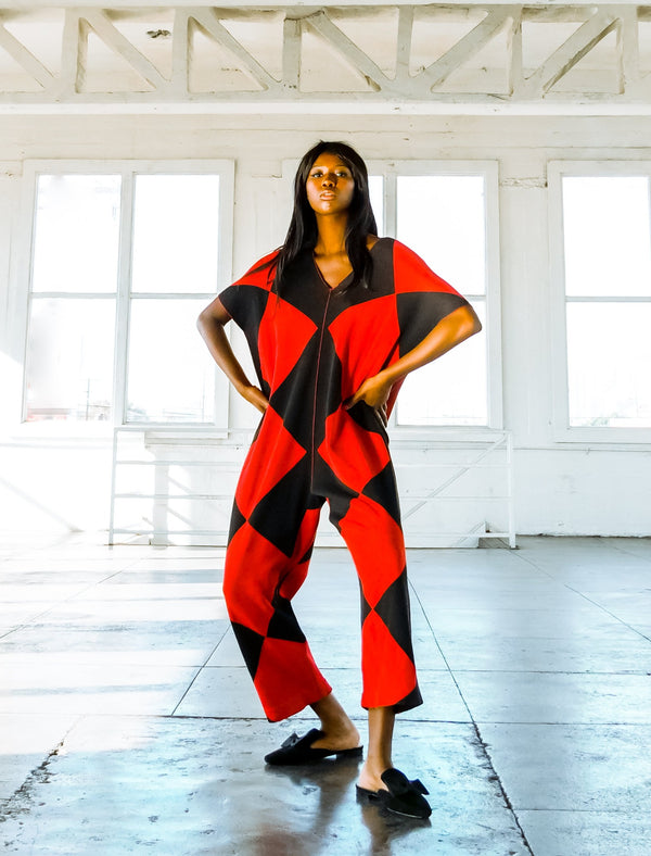Issey Miyake Harlequin Jumpsuit Suit arcadeshops.com