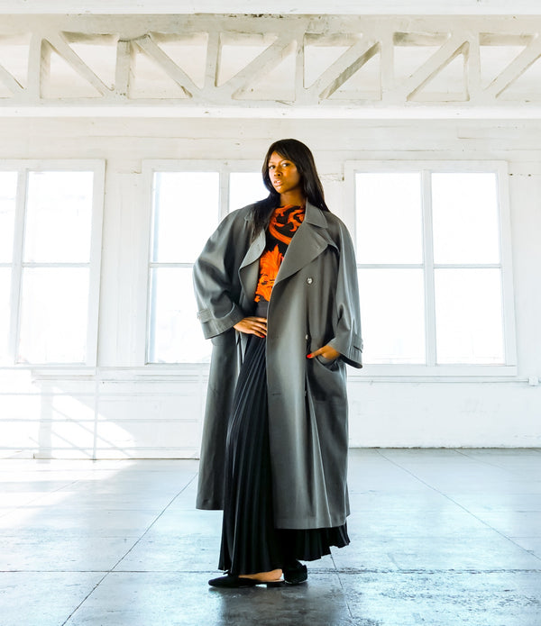 Hermes Olive Green Overcoat Jacket arcadeshops.com