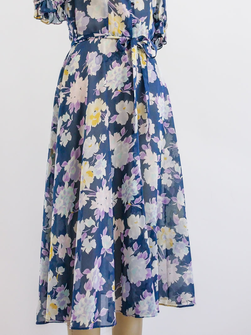 Albert Nipon Floral Cotton Gauze Dress Dress arcadeshops.com