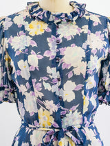 Albert Nipon Floral Cotton Gauze Dress Dress arcadeshops.com