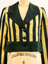 Valentino Lurex Stripe Cropped Jacket Jacket arcadeshops.com