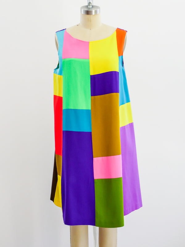 1960's Colorblock Tank Dress Dress arcadeshops.com