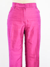 Dolce & Gabbana Hot Pink Silk Pants Bottom arcadeshops.com