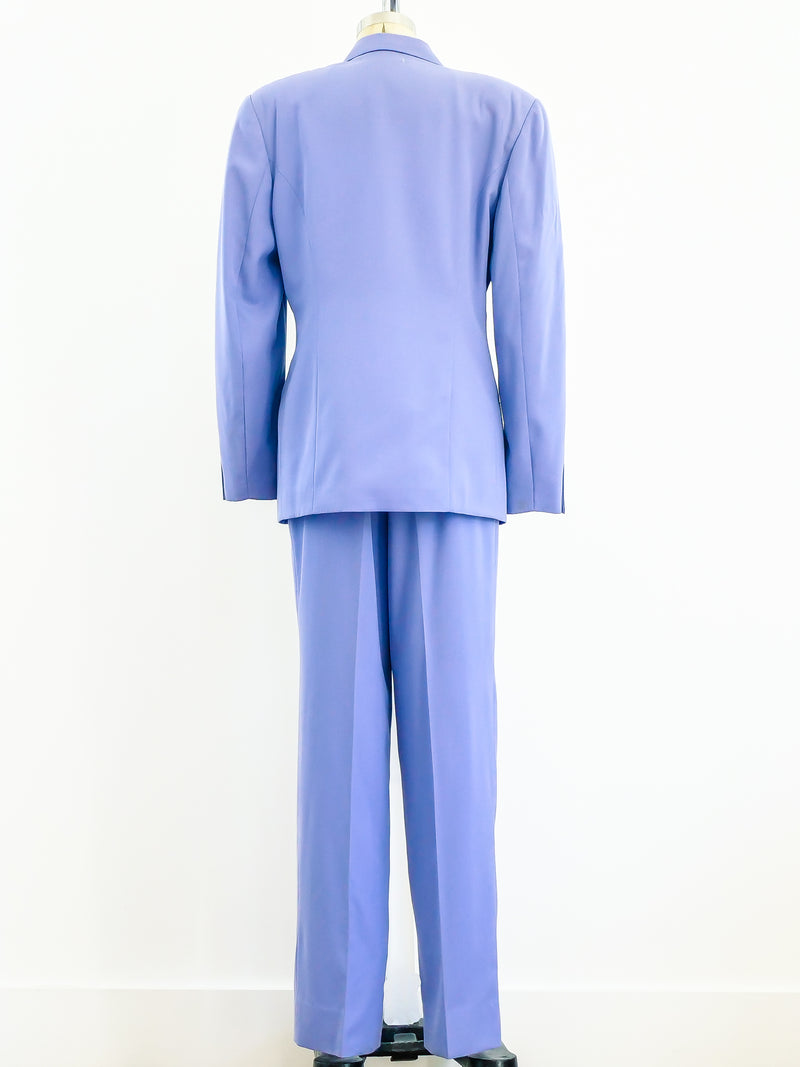 Periwinkle Double Breasted Pant Suit Two Piece arcadeshops.com