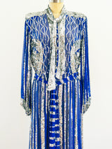 Sequin Embellished Silk Chiffon Dress Dress arcadeshops.com