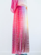 1970s Ombre Silk Chiffon Dress Dress arcadeshops.com