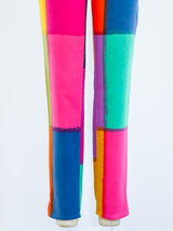 Watercolor Velvet Moschino Pants Bottom arcadeshops.com