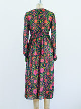 Judith Ann Tissue Silk Floral Dress Dress arcadeshops.com