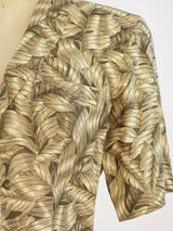 Gucci Palm Print Short Sleeved Jacket Jacket arcadeshops.com