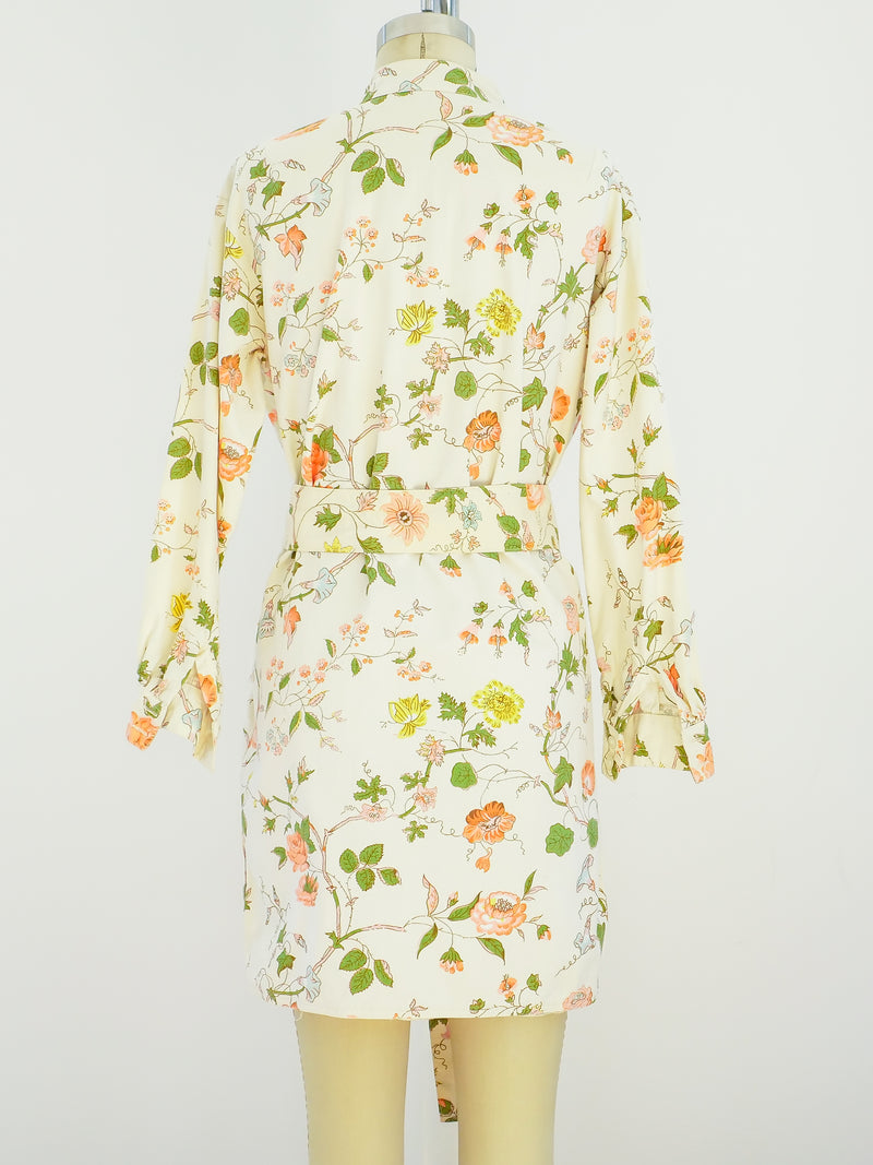 Anne Klein Floral Cotton Tunic Dress Dress arcadeshops.com