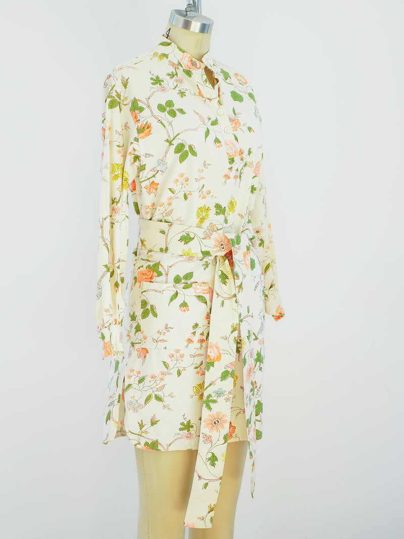 Anne Klein Floral Cotton Tunic Dress Dress arcadeshops.com