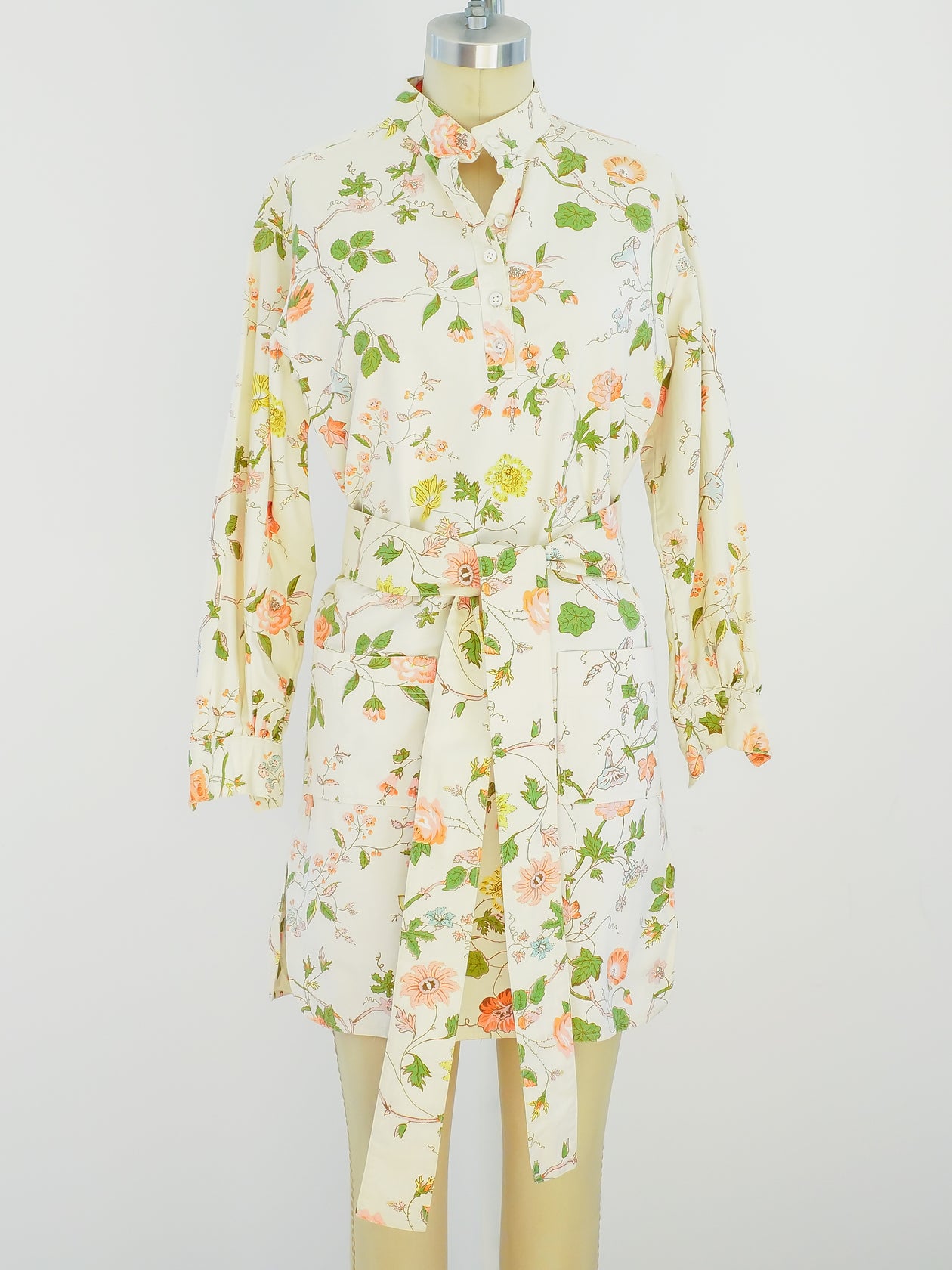 white christmas dresses Anne Klein Floral Cotton Tunic Dress main image 0