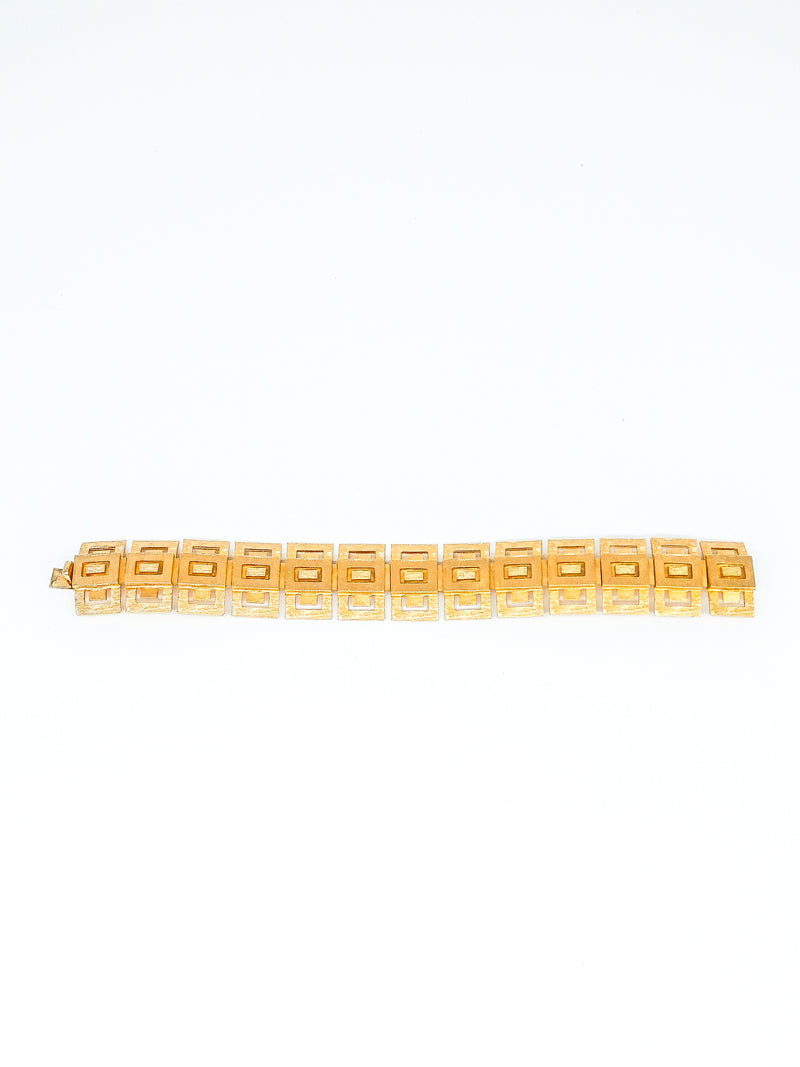 Stylized Greek Key Link Bracelet Jewelry arcadeshops.com