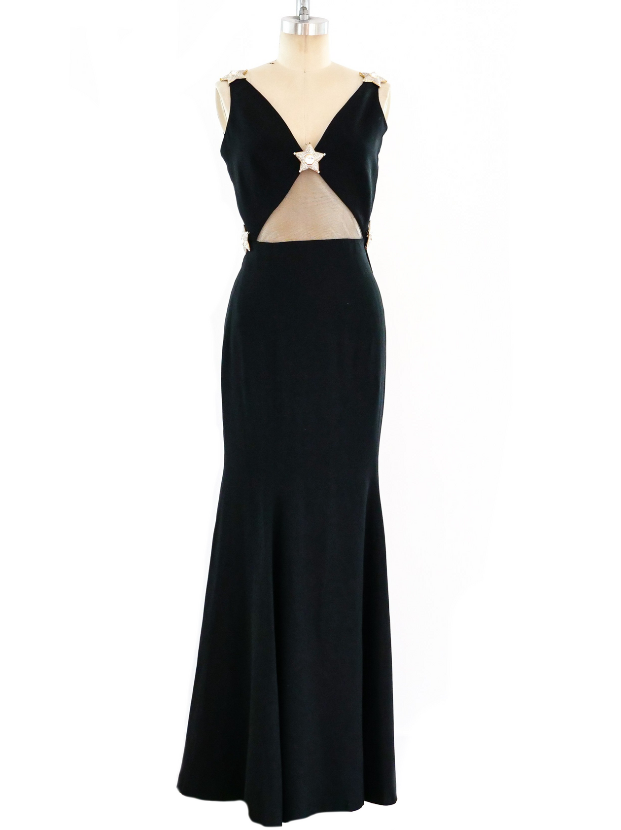 Valentino Rhinestone Star Gown