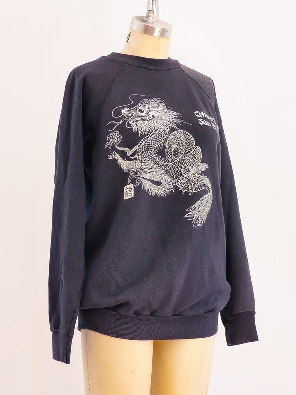 Chinatown San Francisco Dragon Sweatshirt T-shirt arcadeshops.com