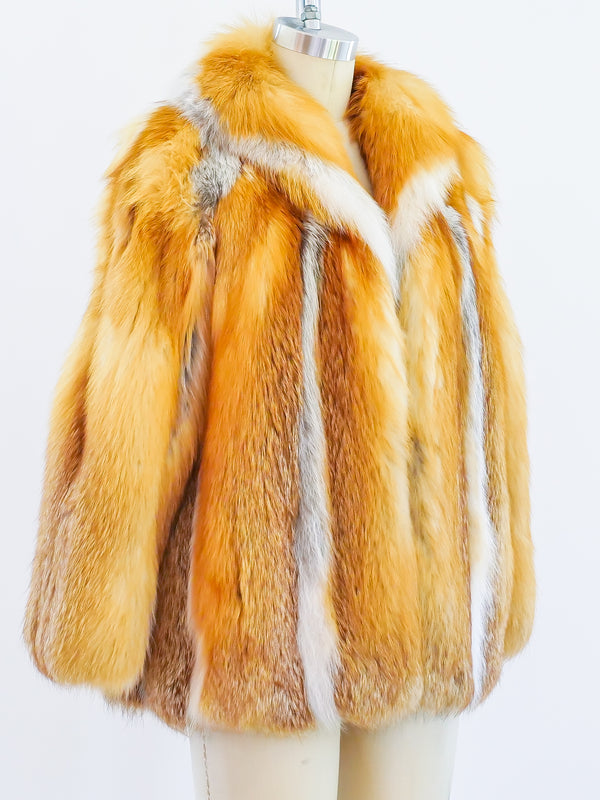 Red Fox Fur Coat Jacket arcadeshops.com