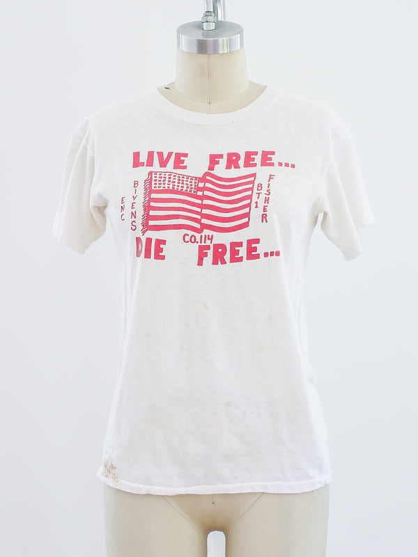 Live Free Die Free Tee T-shirt arcadeshops.com