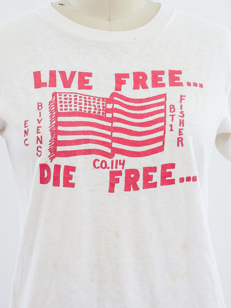 Live Free Die Free Tee T-shirt arcadeshops.com