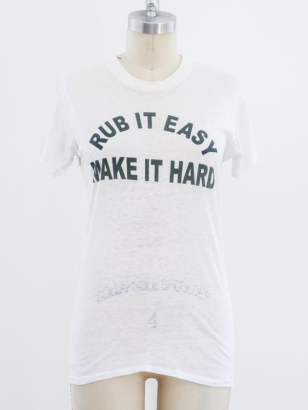 Rub it Easy Graphic Tee T-shirt arcadeshops.com