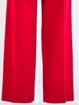 Red Wool Crepe Pants Bottom arcadeshops.com