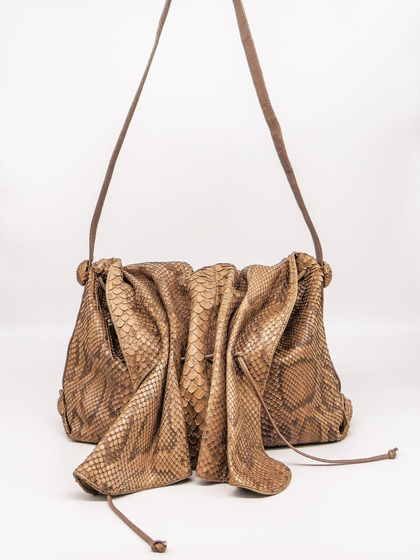 Carlos Falchi Snakeskin Buffalo Bag Accessory arcadeshops.com