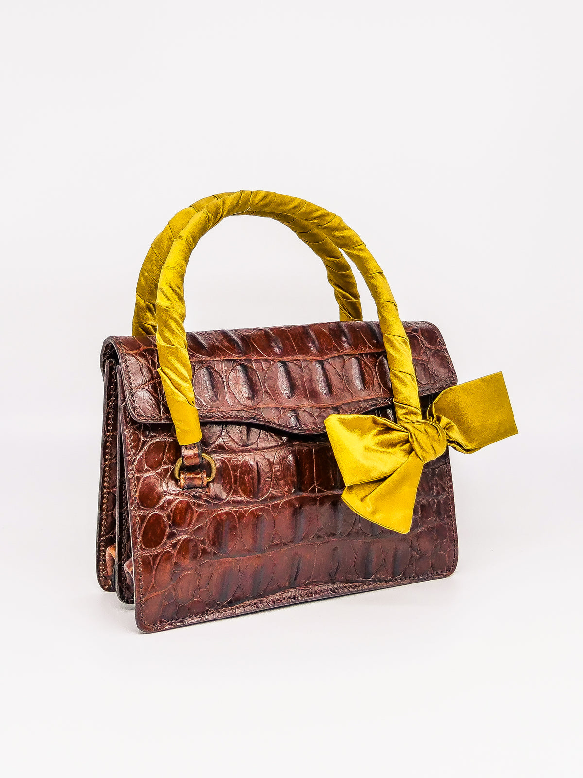 Miu Miu Embossed Leather Top Handle Bag