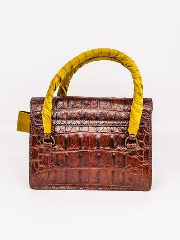 Leather handbag Miu Miu Burgundy in Leather - 12276833