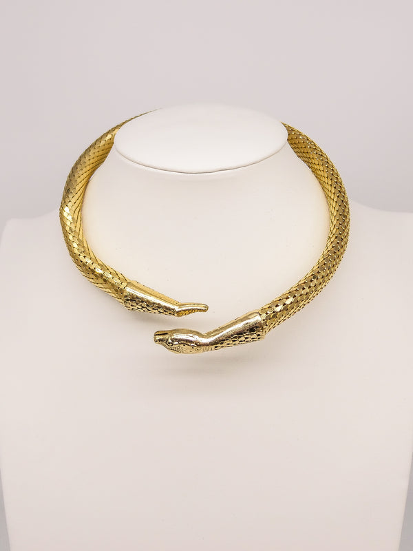 Whiting and Davis Mesh Serpant Choker Jewelry arcadeshops.com