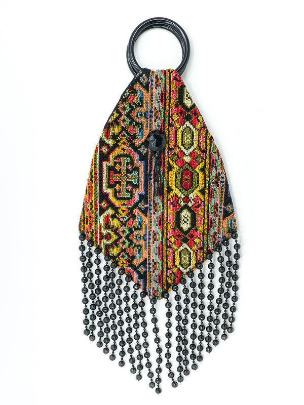Bead Fringed Carpet Bag Accessory arcadeshops.com