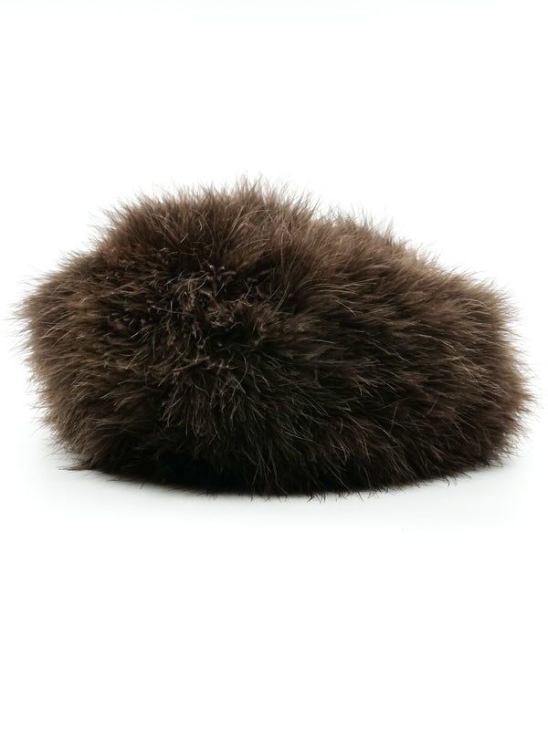 Marabou Feather Beret Accessory arcadeshops.com