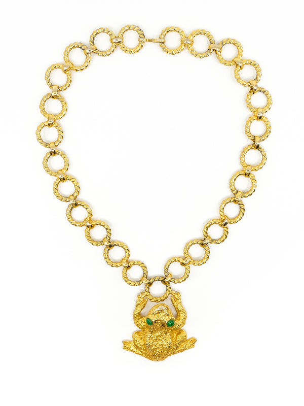 Mimi di N Frog Pendant Necklace Accessory arcadeshops.com