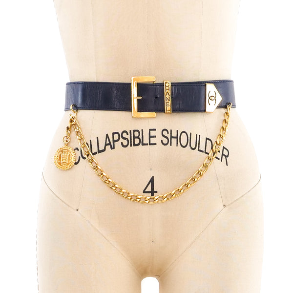 CHANEL ベルト 85cm Chanel Lambskin CC Pearl Belt - Size 34 / 85 (SHF-4fZR2I)
