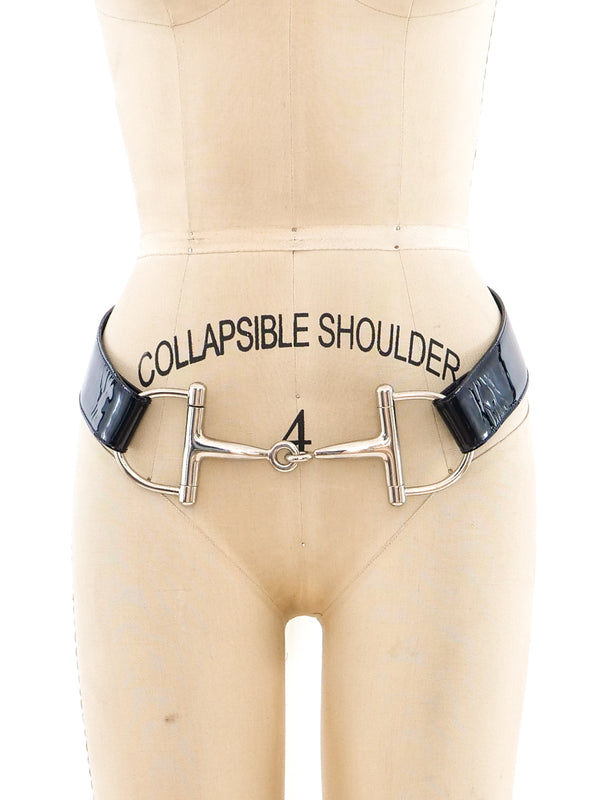 Gucci Patent Horsebit Hip Belt Accessory arcadeshops.com