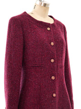 Chanel Cashmere Tweed Coat Dress Dress arcadeshops.com