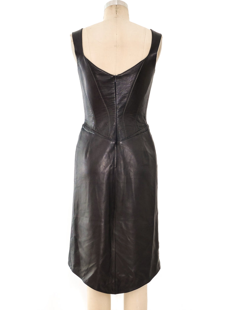 Thierry Mugler Leather Bustier Dress Dress arcadeshops.com