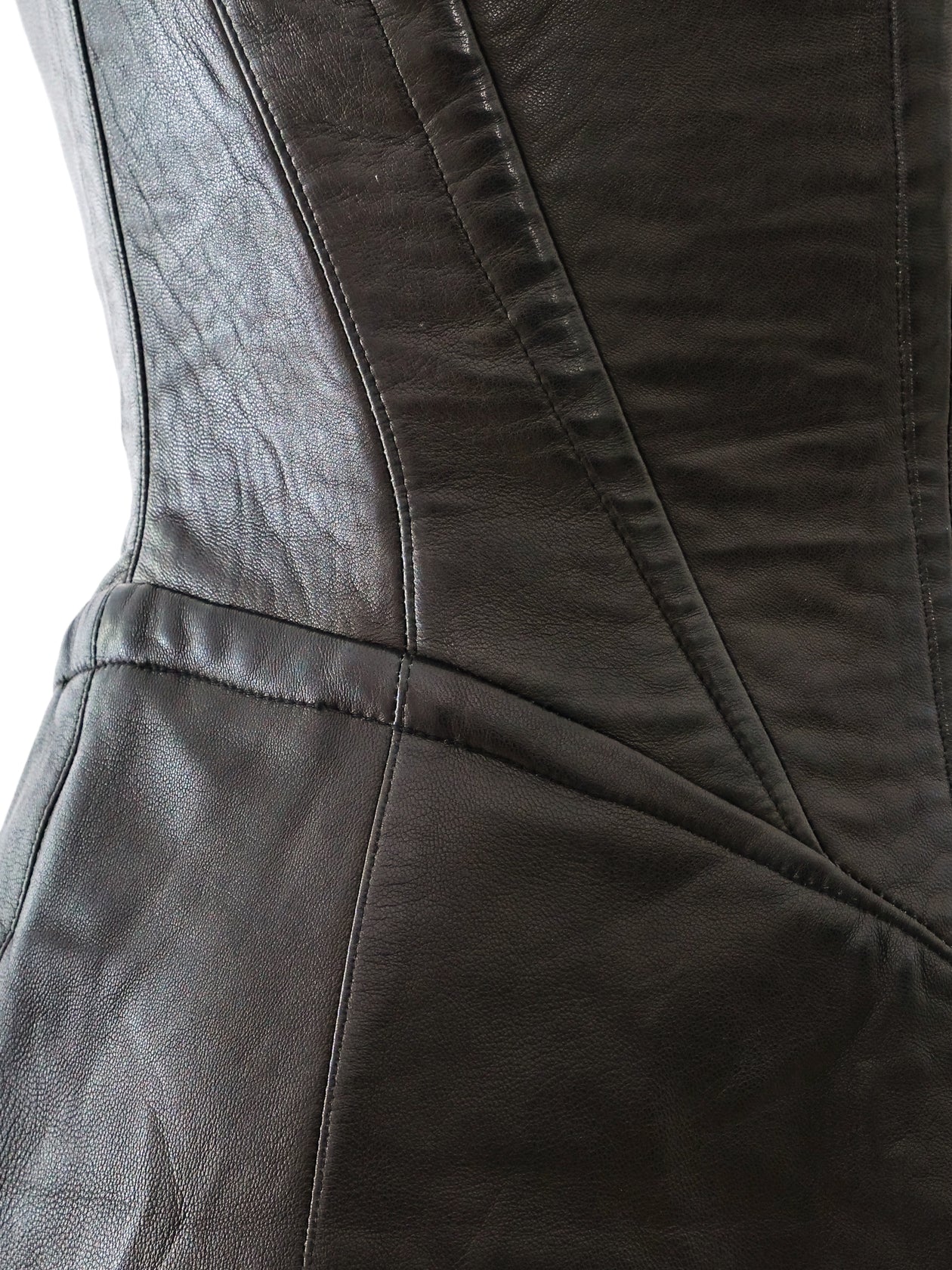 Thierry Mugler Leather Bustier Dress
