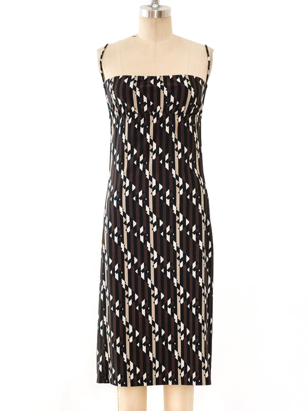 Fendi Logo Backless Jersey Dress Dress arcadeshops.com