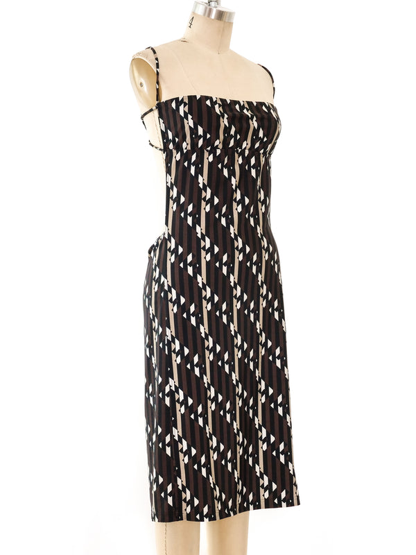 Fendi Logo Backless Jersey Dress Dress arcadeshops.com