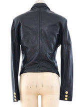 Gianni Versace Embellished Leather Shirt Jacket Jacket arcadeshops.com